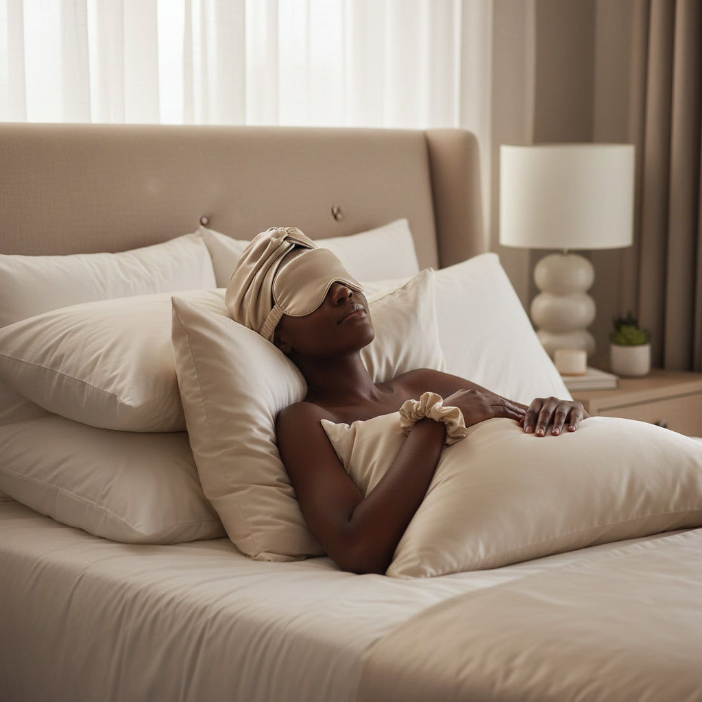 Satin Eye Mask Four-piece Set