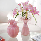 French Lace Dance Dress Glass Vase - Elegant