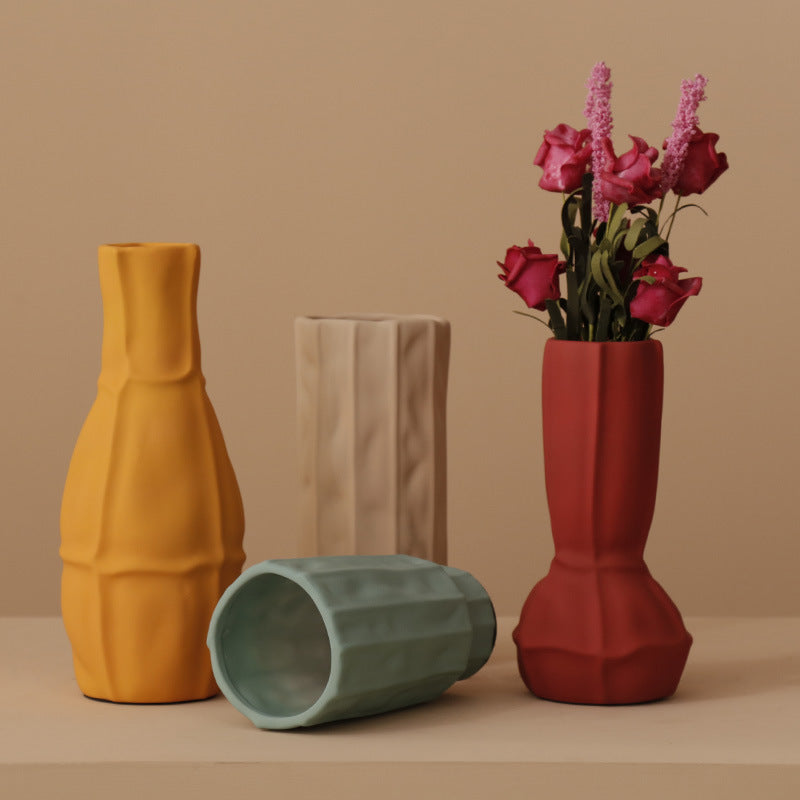 Nordic Morandi Art Vase - Simple Villa Living Room Decor