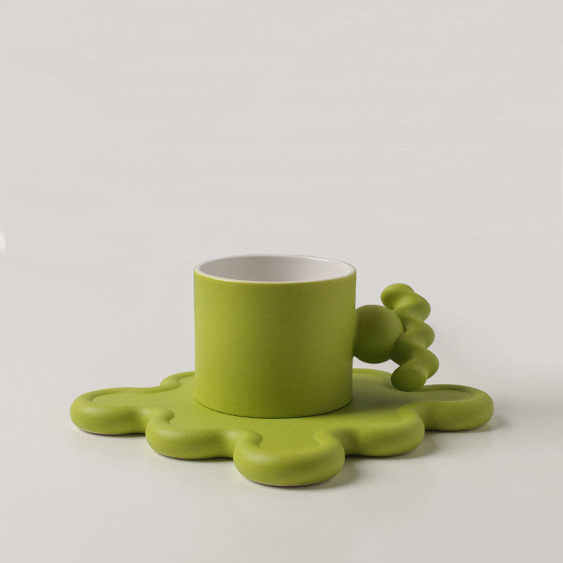 Nordic Ins Wind Creative Ceramic Mug And Saucer