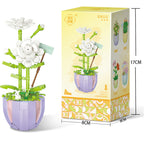 Building Block Puzzle Toy Eternal Flower Potted Mini Succulent Potted Plant