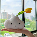 Creative Cartoon Cloud Ceramic Vase - Whimsical