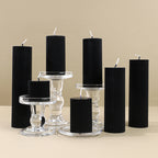 Black Cylinder Soy Wax Aromatherapy Candles