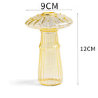 Glass Mushroom Vase - Whimsical Design