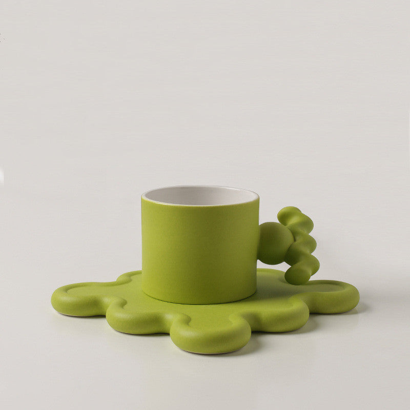 Nordic Ins Wind Creative Ceramic Mug And Saucer