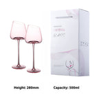 Flamingo French Oblique Concave High Foot Glass Crystal Glasses