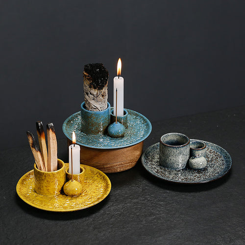 Ceramic Incense Burner - Handcrafted Zen Holder