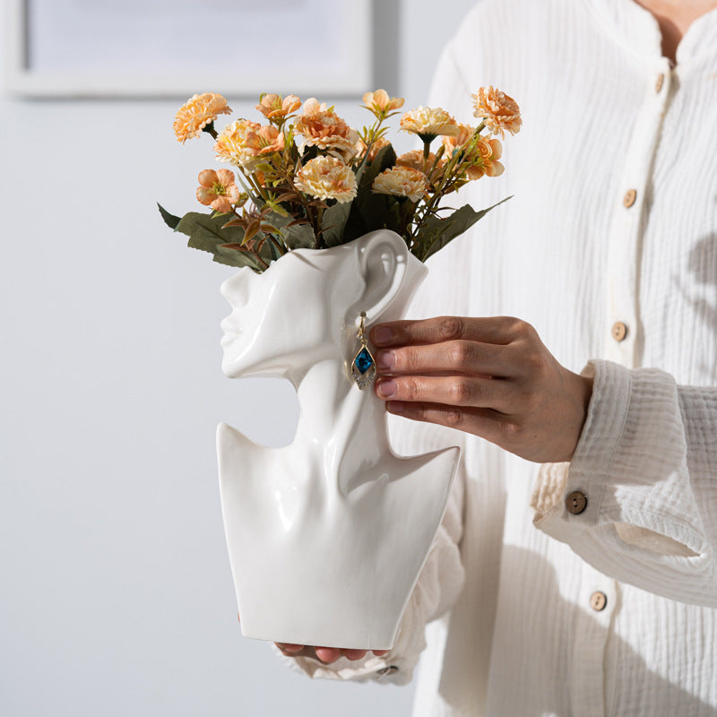 Fashion Artistic Ceramic Vase - Eardrop Design