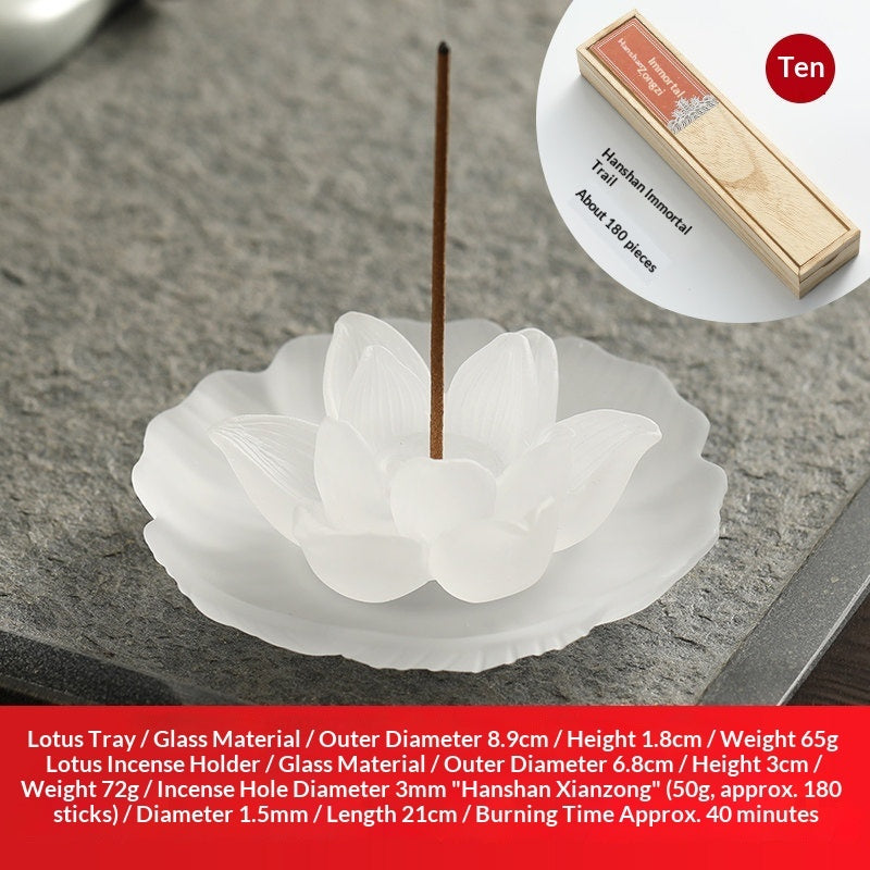 Chinese-Style Lusterware Incense Holder - Sandalwood Decor
