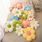 Flower-Shaped Throw Pillow
