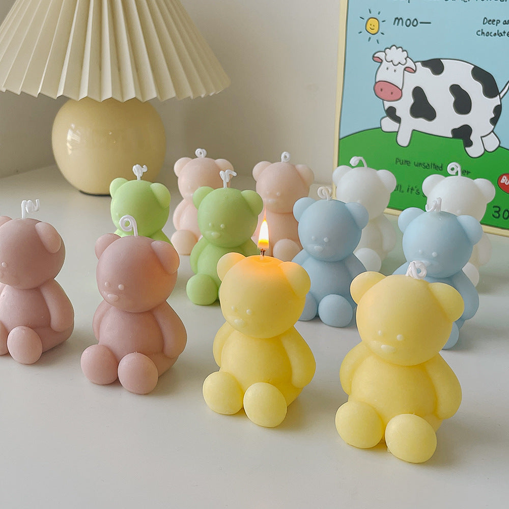 Adorable Bear Candle - Cute Paraffin Decor