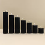 Black Cylinder Soy Wax Aromatherapy Candles