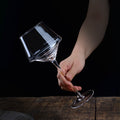 Crystal Glass Creative Golden Trim Burgundy Wine Glass