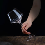 Crystal Glass Creative Golden Trim Burgundy Wine Glass