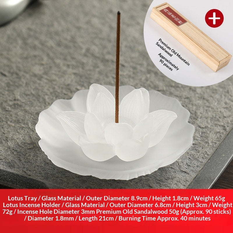 Chinese-Style Lusterware Incense Holder - Sandalwood Decor