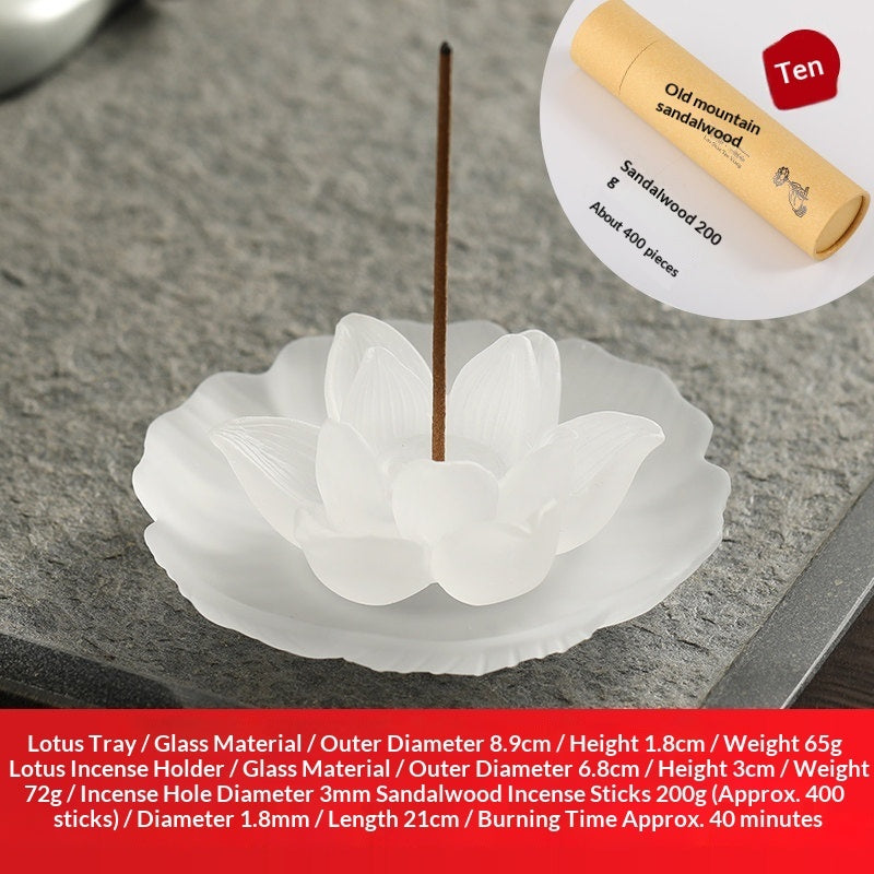 Chinese-Style Lusterware Incense Holder - Sandalwood Decor