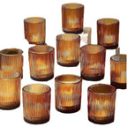 Glass Candle Holder - Elegant Home Ornament