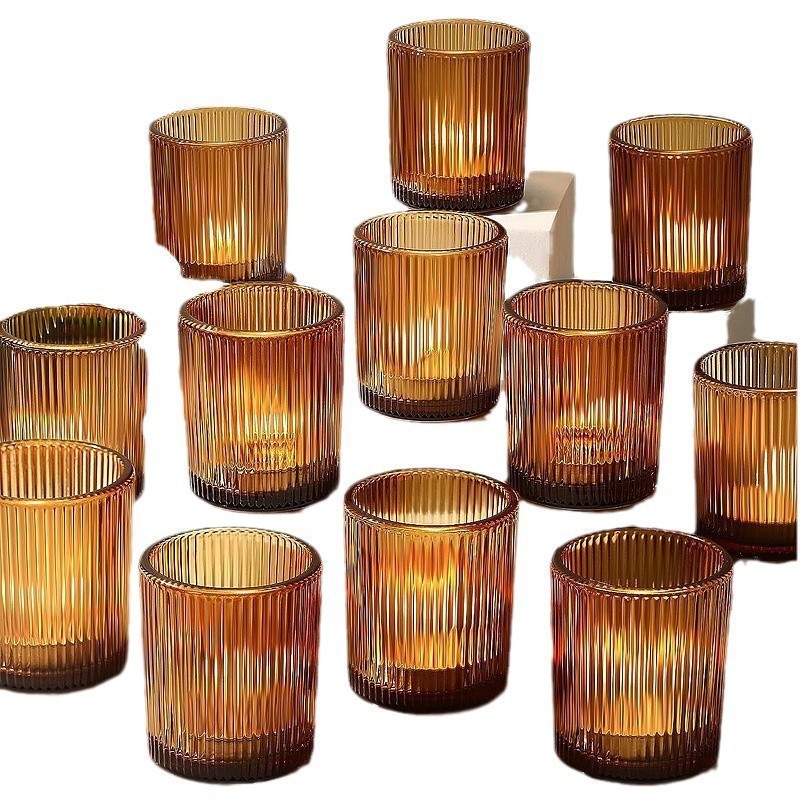 Glass Candle Holder - Elegant Home Ornament