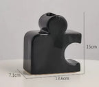 Ceramic Jigsaw Vase - Puzzle Flower Arranger