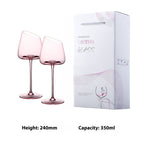 Flamingo French Oblique Concave High Foot Glass Crystal Glasses