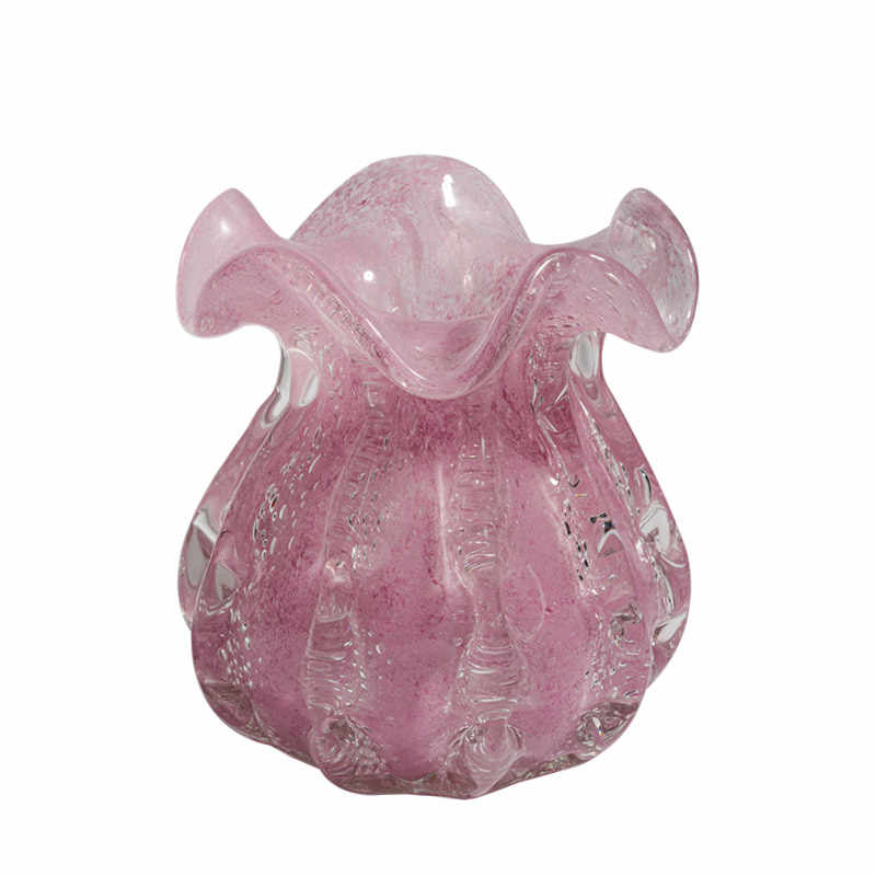 Glass Bag Flower Vase - Unique Shape
