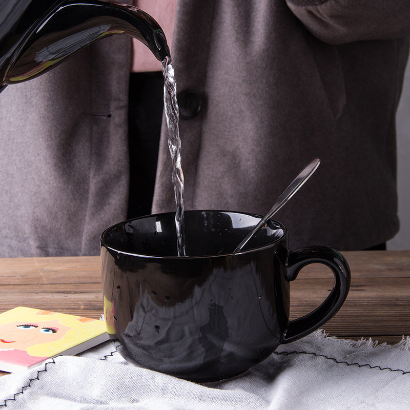 All Black Super Large Mug