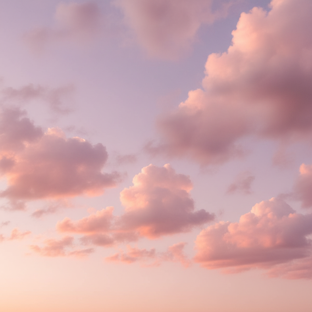 soft pink clouds